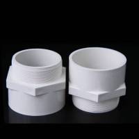 鑫爱信PVC 聚氯乙烯给水管外丝直接给水管 配件管件直通外螺接头50mm(单位:只)