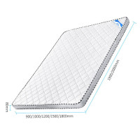 中伟(ZHONGWEI)#C21500*2000*80mm床垫/床褥棕床垫偏硬椰棕床单 双人宿舍床垫厚针织棉爱心款