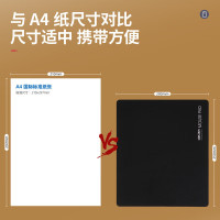 得力(deli)3692耐磨办公 鼠标垫黑色 办公用品