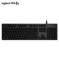 罗技(G)G512机械键盘 游戏机械键盘 有线键盘 全尺寸 RGB背光机械键盘 L轴(类 红轴)