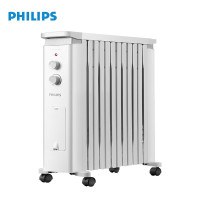 飞利浦(PHILIPS)AHR3144YA 取暖器 家用油汀电暖器12片电暖气片 烘衣架可移动 企业采购