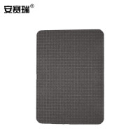 安赛瑞 小便池地垫 办公商场酒店吸水防滑尿斗垫40×50cm方钻浅灰长方形26823