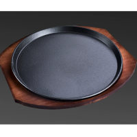 益美洁YMJ-224 铁板烧盘商用战斧牛排铁板摆摊烧烤铁板家用烤肉盘子