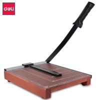 得力(deli)8004木质切纸机/切纸刀/裁纸刀/裁纸机 (棕) 300mm*250mm