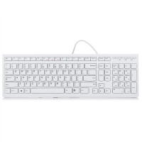 联想(lenovo)K5819有线键盘办公键盘 纤薄巧克力键盘电脑键盘笔记本键盘 白色
