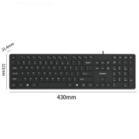 联想(Lenovo) 原装有线键盘 笔记本台式一体机电脑轻薄商务办公家用游戏USB键盘黑色[X810L ]有线键盘
