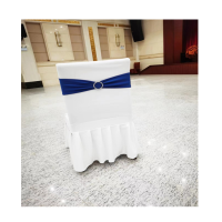 洁雅美 背高56cm*宽46cm-坐垫长47cm *高46cm 百褶裙餐桌椅套贵宾椅套酒店婚庆宴会家用商用通用椅子套垫