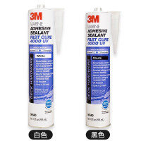 3M 4000UV 黑色密封胶 玻璃陶 瓷结构粘接轮船汽车游艇 防水耐腐蚀 295ml/支