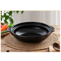 册宣 陶瓷大号砂锅干锅小火锅炖锅石锅超大明火商用耐高温干烧不裂沙锅7000ml无盖款