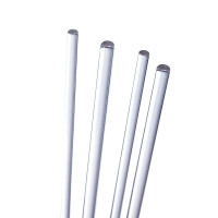 垒固 高硼硅玻璃棒 平头/圆头实心玻璃烧杯搅拌棒 引流棒导流棒调药棒 6*200mm(10支)