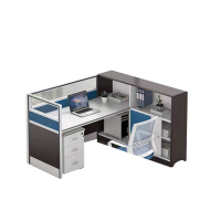 仓迪 CD-3530 木质办公家具单人人屏风工位职员办公桌操作台1500*1400*1100mm 公差±5cm