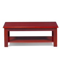 宏七家具 HQ-200# 双层木质长茶几1200*600*450mm 胡桃色