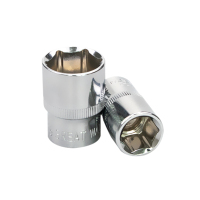 长城精工 六角套筒套头套筒头棘轮扳手批头大飞12.5mm套管8-32mm 26mm(530026)