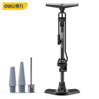 得力(deli)省力数显气筒 自行车电动车摩托车篮球足球气球游泳圈充气通用 带表可测胎压DL-QT005