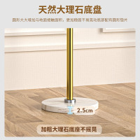 中伟 轻奢简约现代不锈钢客厅挂衣架卧室时尚挂架创意收纳落地衣帽架 金