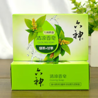 六神 除菌香皂家庭装 清凉香皂(绿茶+甘草) 125g(单位:块)