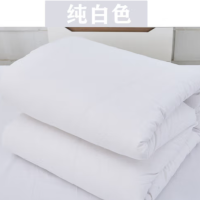 册宣150×200cm±5cm 防寒保暖热熔被 棉花被子 加厚 单人床上下铺适用 纯白色