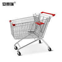 安赛瑞 2C00071超市购物车 商场卖场手推理货车 加厚理货车150L PU轮