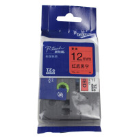 兄弟(brother) 12mm红底黑字标签色带 TZe-431