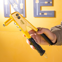 得力(deli) 铆钉枪双把手拉钉拉铆枪省力铝合金卯钉拉丁枪 240mm DL2310