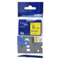 兄弟(brother) 标签机色带 9mm黄底黑字 TZe-Z621