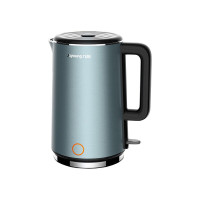 九阳(Joyoung)电水壶家用 1.5L-1.7L低音烧水壶自动断电食品级304双层钢杯体开水煲 蓝色 K17FD-W