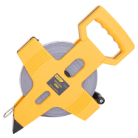 得力(deli)DL9100 架式钢卷尺塑壳(黄) 100mX12.5mm