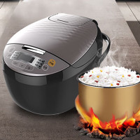 美的RS4098 电饭煲家用多功能柴火饭定时电饭锅 预约智能圆釜饭煲智能煲4L(单位:台)