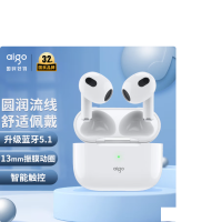 爱国者(AIGO) T60真无线蓝牙耳机迷你 高清通话 蓝牙5.1 半入耳 苹果华为小米安卓通用