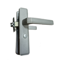 好汉 6804灰铝卫浴锁(无钥匙)卫生间门锁无钥匙洗手间厕所浴室室内铝合金门把手