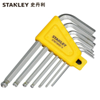 史丹利STANLEY 7件套公制短柄球头内六角扳手1.5-6mm 六棱内六方螺丝刀L型 STMT94551-8-23