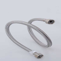 狼之吻 不锈钢面盆进水金属编制软管热水器马桶进水管600mm[4分]