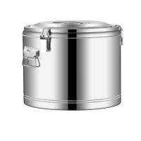 家佳恒美保温桶商用大容量饭桶不锈钢汤粥桶豆浆桶保温箱桶无水龙头 100L(单位:个)