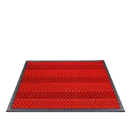 安赛瑞 710416 轮胎纹地垫 门口防滑蹭土脚垫 200×350cm 酒店商场店铺迎宾地垫 红色(单位:卷)