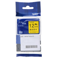 兄弟(brother) 12mm黄底黑字标签色带 线缆标签色带 TZe-ZFX631