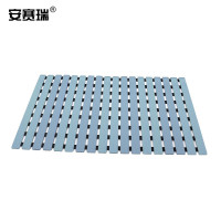 安赛瑞 710494 浴室防滑垫 卫生间隔水洗澡垫 40*63cm 淋浴房吸盘地垫 浅蓝色