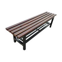 東業家具 胡桃色鞋架款长条凳尺寸2000×370×450mm