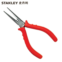 史丹利STANLEY 红柄 精密尖嘴钳5英寸 多功能尖头钳子尖咀手工小尖咀 84-047-23 企业定制