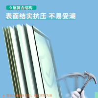 得力白板写字板 黑板家用90*120cm实心纤维板芯 磁性办公教学白板悬挂白板 写字板黑板白板33468