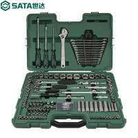 世达(SATA)124件套6.3x10x12.5MM 系列综合组套公制工具箱套装套头工具棘轮扳手组合09014