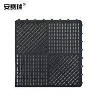 安赛瑞 疏水防滑垫 泳池卫生间拼块地垫PVC镂空疏水垫 厚9mm 90cm×120cm (12片30cm×30cm装)