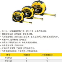 史丹利(STANLEY)橡塑公制卷尺 8m 30-628-23 可定制