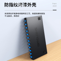 胜为 12口FC单模满配光纤终端盒 标准19英寸机架式1.2mm冷轧板FBO-112F-S光缆熔接盒小号12芯熔接盘*1