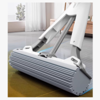 五月花 海绵拖把27cm对折胶棉拖把 吸水拖布免手洗懒人墩布家用