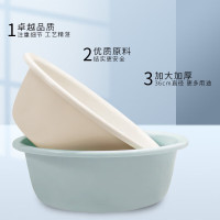 益美洁 洗脸盆 36cm 中号洗衣盆洗菜盆洗脚盆学生塑料盆