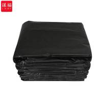 谋福 1209 酒店环卫办公垃圾袋塑料袋(加厚平口式 50*60/50只装 )黑色