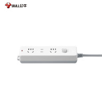 公牛(BULL) GN-210 插座 带儿童保护门/新国标插座/排插/插排/拖线板/接线板/插板三位总控 全长4M