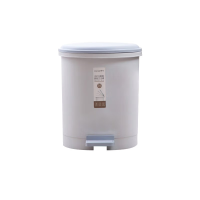 茶花1503 脚踏式清洁收纳垃圾桶 废纸篓 大号 商用带盖方形卫生筒 颜色随机 单位:个