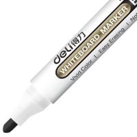 得力(deli)6811 粗头可擦白板笔 易擦油性 记号笔 10支/盒黑色