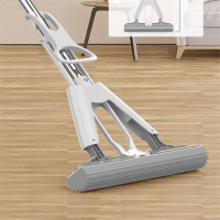 久丰100 对折挤水绵头拖把胶棉头地托把(伸缩款+2个胶}(单位:套)